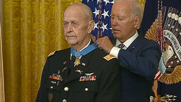 Biden Awards Medal of Honor to Pilot Who Rescued Soldiers During Vietnam War