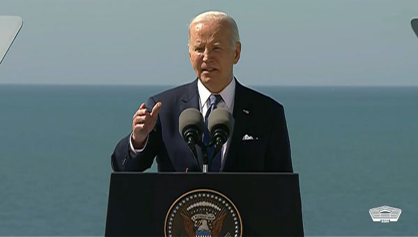 President Recalls U.S. Military Heroism During WWII at French Ceremony