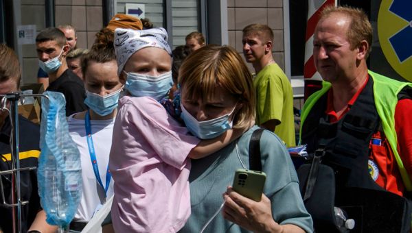 Biden condemns ‘Russian aggression’ as Ukraine mourns children’s hospital attack