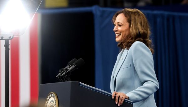 DNC chair says majority of delegates have voted to give Harris the Democratic nomination