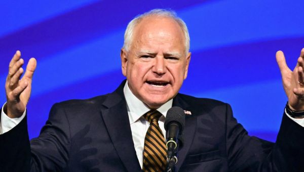 Walz touts ‘freedom’ message and small-town roots as he accepts VP nomination