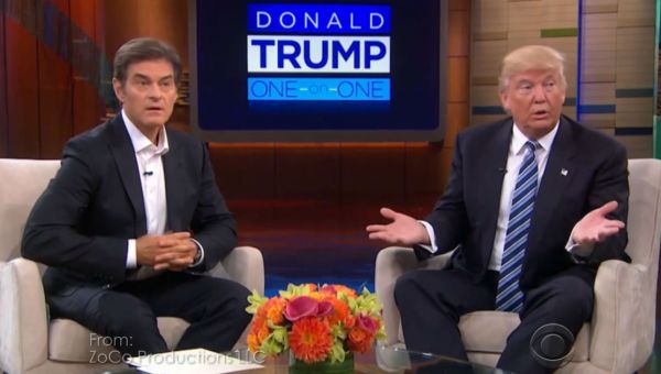 Dr. Oz’s Main Credential: Pretending Trump Is Super Healthy