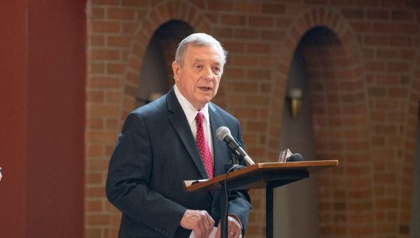 The nation’s longest-serving party whip, Dick Durbin of Illinois, will not run in 2026