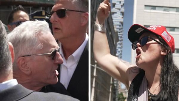 Robert De Niro Goes Toe-to-Toe with Trump Supporters Outside NYC Courthouse