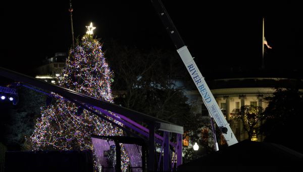 The National Christmas Tree Fell Over. Make of That What You Will.
