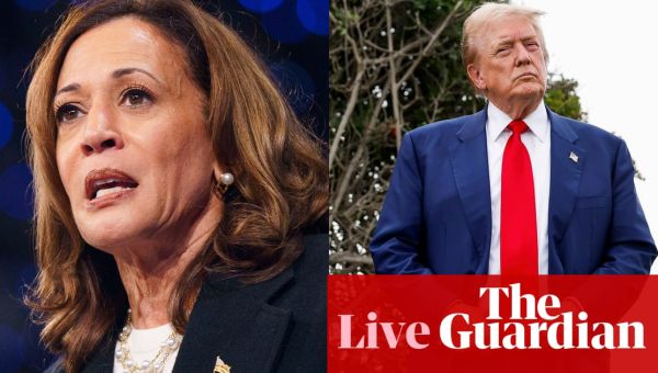 Trump leads Harris in number of Sun belt battleground states, poll finds – US election updates live
