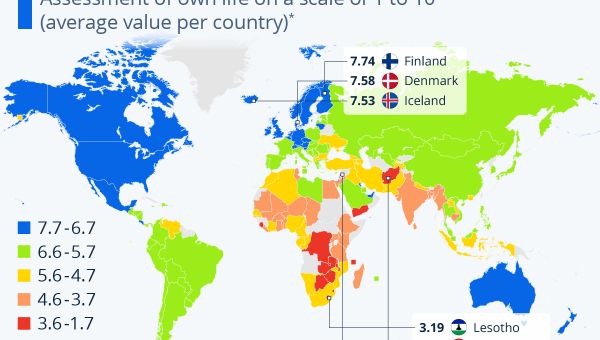 Infographic: Where People Are (Un)Happiest With Their Lives