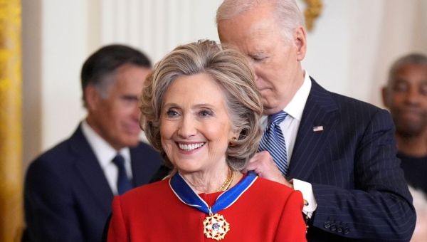 Hillary Clinton, Denzel Washington Among Biden’s Last Medal Of Freedom Recipients