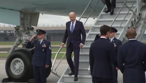 President Joe Biden arrives in Atlanta to campaign, deliver Morehouse College commencement address
