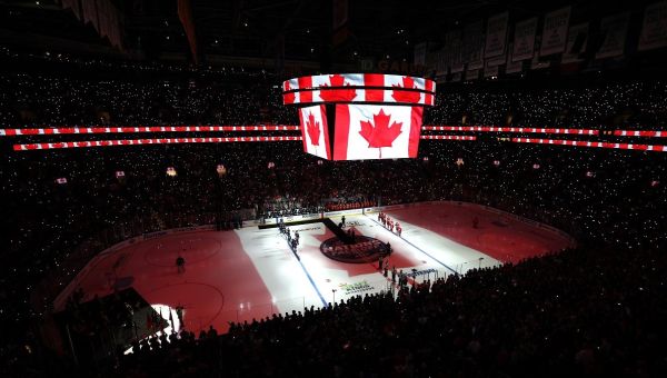 Singer changes Canadian anthem lyric at 4 Nations Face-Off to protest Trump remarks