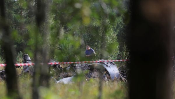 Putin says traces of explosive were discovered in remains of people on Prigozhin’s plane