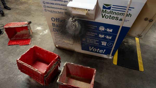 Ballot boxes lit on fire in 3 states ahead of US election day