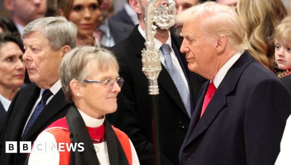 Trump criticises sermon after bishop asks for 'mercy'
