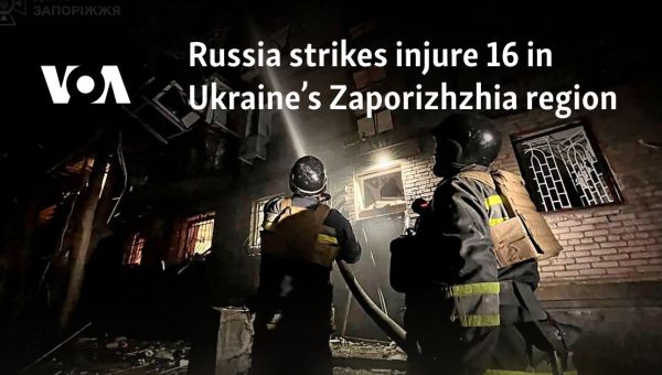 Russia strikes injure 16 in Ukraine’s Zaporizhzhia region