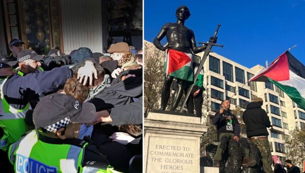 Fury after extremists tarnish sacrifices of war dead on Remembrance Day of shame