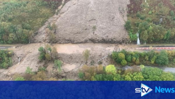 Ten rescued by Coastguard as torrential rain causes landslips across Scotland