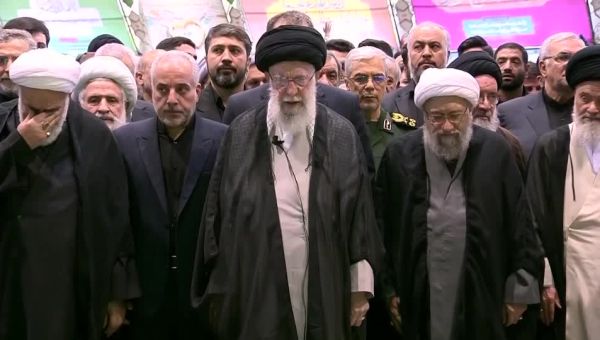 Iran’s Supreme Leader leads prayers for dead president