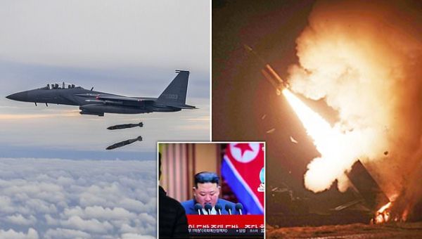 S.Korea and U.S. military fire FOUR missiles in response to test