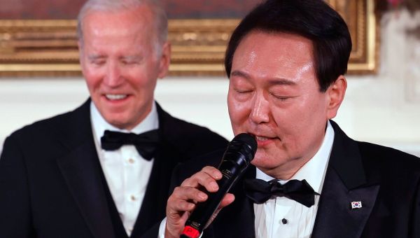 South Korean President Stuns Biden By Singing ‘American Pie’ At State Dinner