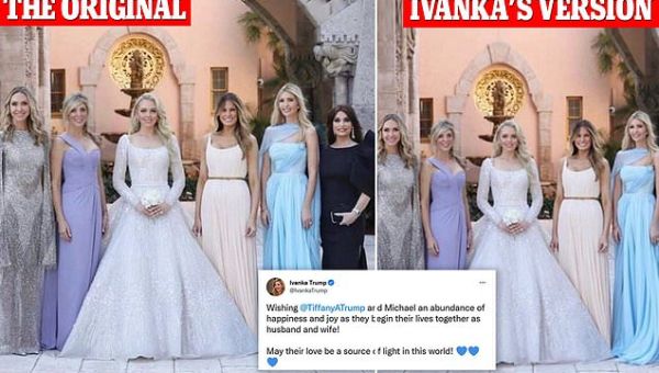 Ivanka Trump crops Kimberly Guilfoyle out of Tiffany’s wedding photos