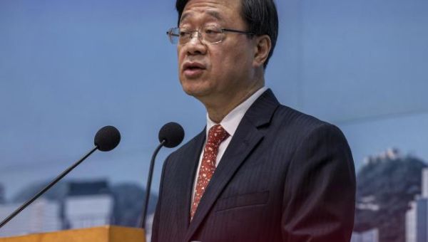 Hong Kong leader says China’s sentencing of US citizen exposes national security threats