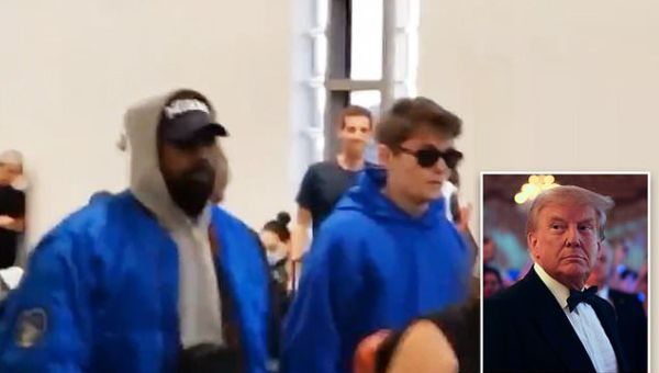 Kanye West seen with Holocaust denier Nick Fuentes on way to see Trump