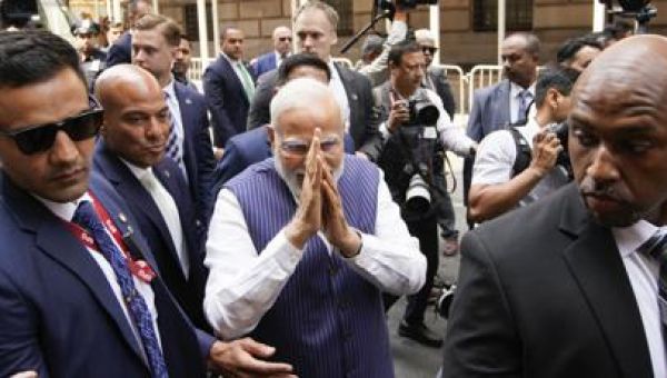 Indian Prime Minister Modi showcases yoga and his country’s cultural diplomacy on the UN lawn