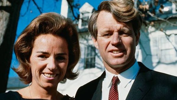 Ethel Kennedy, widow of the assassinated Bobby Kennedy who stoically raised their 11 children alone