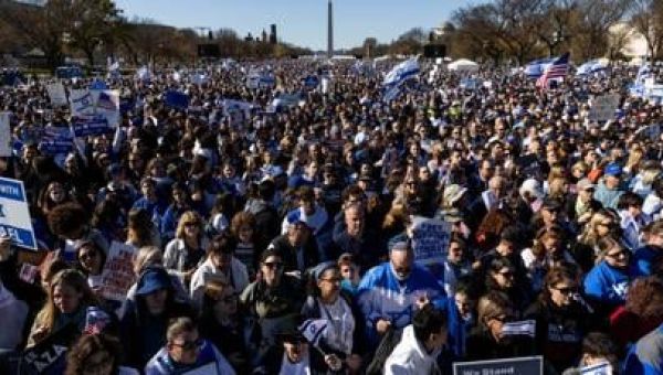 In DC, March for Israel draws thousands to National Mall