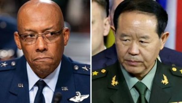 Top US and Chinese military officials speak for the first time in over a year