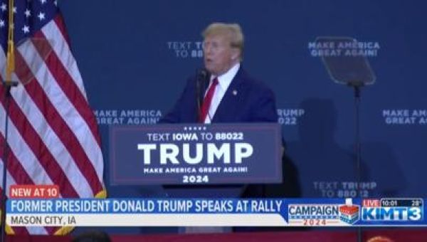 Donald Trump takes center stage in Mason City