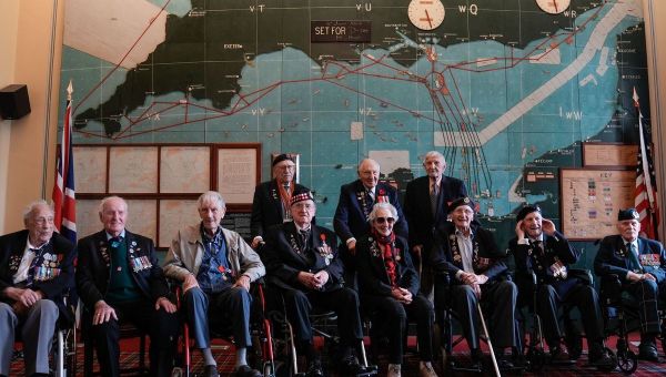 Ferry carrying D-Day veterans to France setting sail from Portsmouth