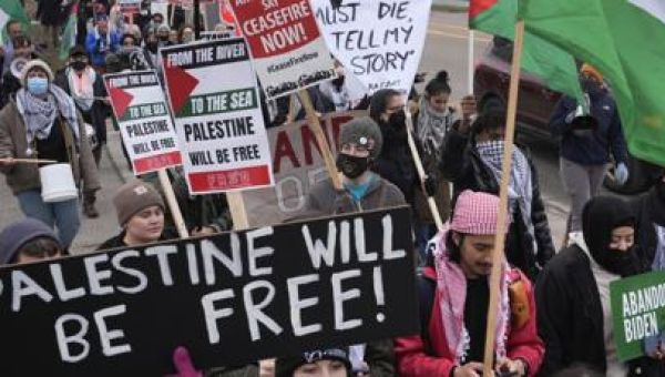 Michigan protesters yell ‘Death to America’ in raging rally held in Rashida Tlaib’s district