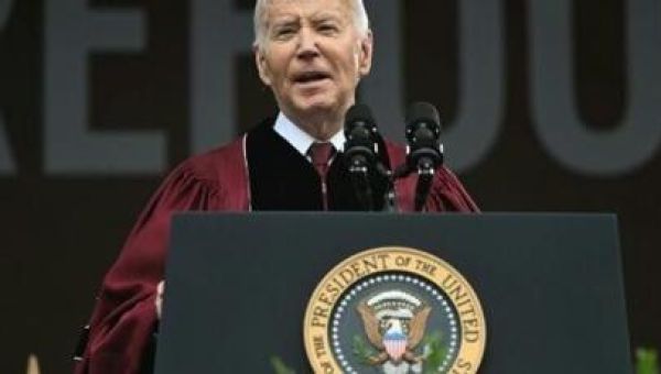 Biden reaches out to Gaza protesters in speech at rights icon's college