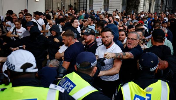 More Than 100 Arrested After Far-Right Protest Outside Downing Street
