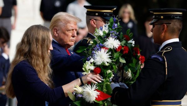 The family of a fallen Green Beret is not happy Trump filmed a TikTok and took pictures in the section of Arlington cemetery where the soldier is buried: report