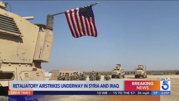 US strikes in Iraq, Syria, retaliating for fatal drone attack