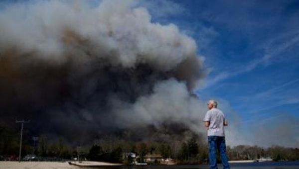 New Jersey wildfire could become state’s largest in about 20 years