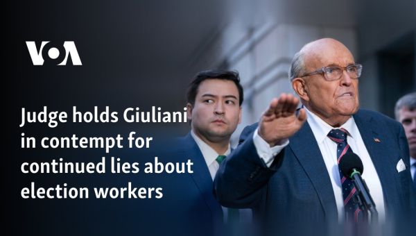 Judge holds Giuliani in contempt for continued lies about election workers