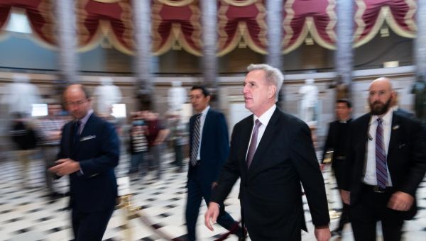 On Capitol Hill, the GOP civil war turns physical, with Kevin McCarthy on the front line
