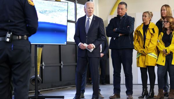 Biden celebrates birth of great-grandchild after briefing on L.A. wildfires