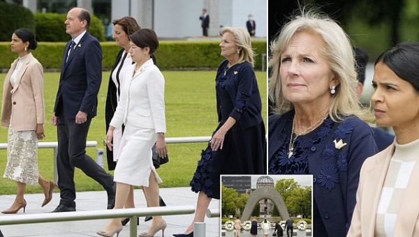 Akshata Murty and Jill Biden make sombre appearance at memorial