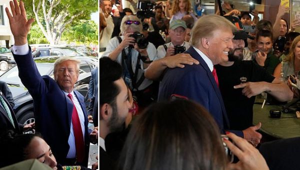 Trump delivers defiant speech from his New Jersey golf club