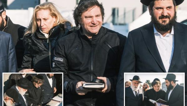 Javier Milei, Argentina’s president-elect, visits Rebbe Schneerson’s…