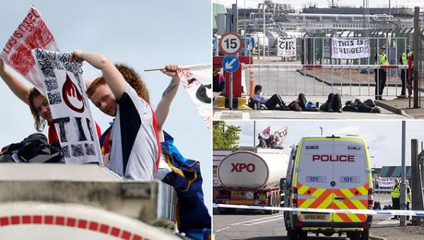 Climate protesters blockade two oil sites in Scotland