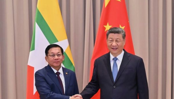 Myanmar’s military government chief meets Chinese leader