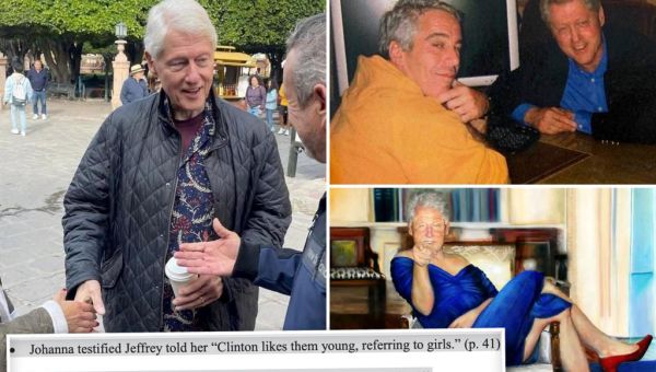 Bill Clinton spotted smiling in Mexico hours before being named in…