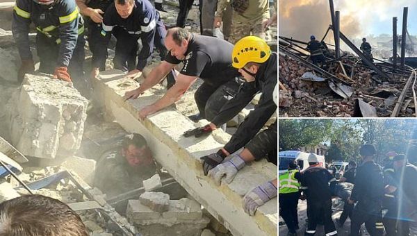 Missile attack on Zelensky’s home town kills one and injures 44 others