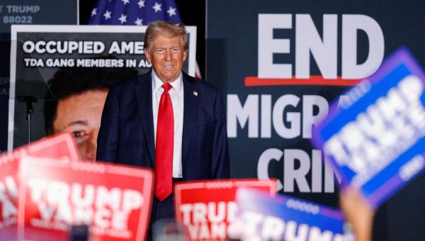 Trump’s rally in eastern Coachella Valley comes as he gains more Latino voters