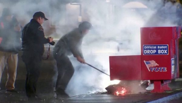 Ballot boxes burned, hundreds of votes destroyed in Washington, Oregon arson cases